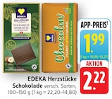 Vollmilch Haselnuss Schokolade Angebote von EDEKA Herzstücke bei EDEKA Baden-Baden für 1,99 €