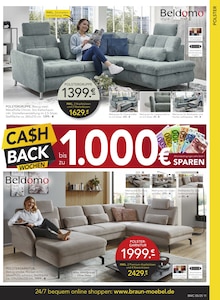 Couch im aktuellen BRAUN Möbel-Center Prospekt (Reutlingen) Couch im BRAUN Möbel-Center Prospekt "Großes Maifest" mit 20 Seiten (Reutlingen)