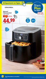 Friteuse Angebote im Prospekt "Plus de 55 produits bio dans l'assiette, ça vaut le coup." von Lidl auf Seite 50
