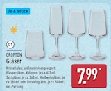 Gläser im Angebot bei ALDI Nord in Chemnitz Gläser Angebote von Crofton bei ALDI Nord Chemnitz für 7,99 €