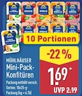 Mini-Pack-Konfitüren von Mühlhäuser im aktuellen ALDI Nord Prospekt