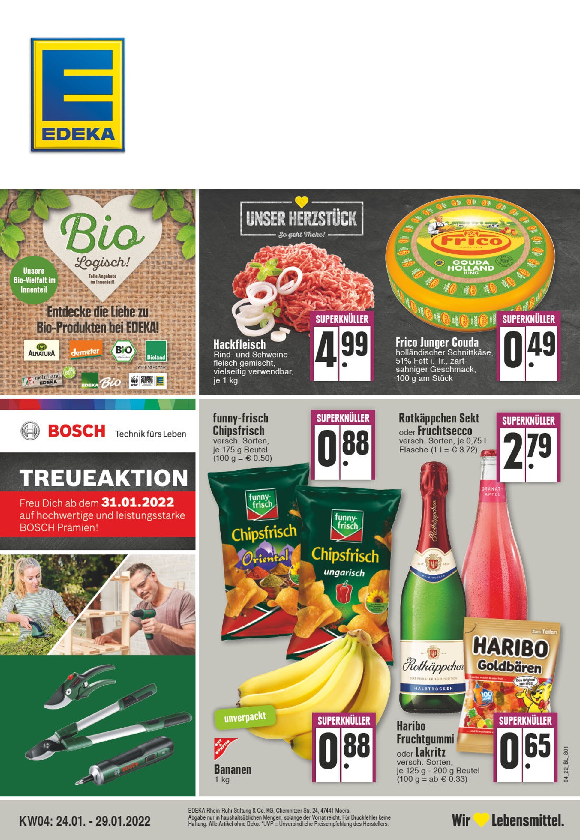 EDEKA Prospekt für Altenbeken mit 24 Seiten EDEKA Prospekt für Altenbeken: "Aktuelle Angebote", 24 Seiten, 24.01.2022 - 29.01.2022