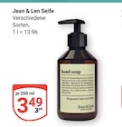 Seife im Angebot bei GLOBUS in Willich Seife Angebote von Jean & Len bei GLOBUS Willich für 3,49 €