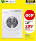 Lave-linge frontal 8 kg - Samsung - Super U à Neuilly-Plaisance Lave-linge frontal 8 kg - Samsung en promo chez Super U Neuilly-Plaisance à 299,00 €