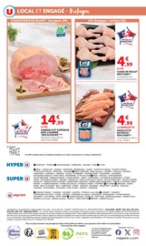 Poulet en promo dans le catalogue U Express à la page 4