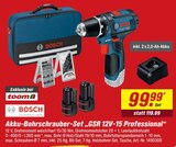 toom Baumarkt Gummersbach - Akku-Bohrschrauber-Set „GSR 12V-15 Professional“ Angebot im Prospekt Akku-Bohrschrauber-Set „GSR 12V-15 Professional“ bei toom Baumarkt im Gummersbach Prospekt für 99,99 €