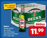 Aktuelle Becks Angebote bei combi in Bielefeld Aktuelles Beck's Angebot bei combi in Bielefeld ab 11,99 âŹ