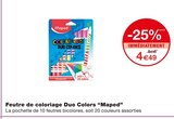 Feutre de coloriage Duo Colors - Maped en promo chez Monoprix Grenoble à 4,49 €
