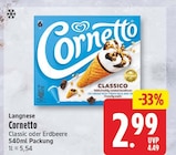Cornetto Classic von Langnese für 2,99 € bei EDEKA im Angebot Cornetto Classic von Langnese im aktuellen EDEKA Prospekt