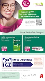Aktueller mea - meine apotheke Apotheken Prospekt in Hürtgenwald und Umgebung, "Unsere August-Angebote" mit 4 Seiten, 01.08.2025 - 31.08.2025