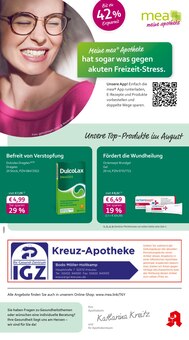 mea - meine apotheke Prospekt Unsere August-Angebote mit 4 Seiten
