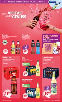 Coca Cola im Getränke Hoffmann Prospekt "Aktuelle Angebote" mit 8 Seiten (Detmold)