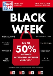 Aktueller Travel FREE Prospekt mit Black Week, "BLACK WEEK", Seite 1