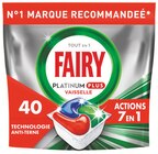 Tablettes lave-vaisselle tout en 1 Platinum Plus Original X40 - FAIRY en promo chez Intermarché Super Boulogne-sur-Mer à 7,14 €