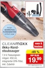 Akku-Handstaubsauger Angebote von CLEANmaxx bei Zimmermann Peine für 19,99 €