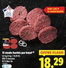 12 steaks hachés pur bœuf - Lidl à Anglet 12 steaks hachés pur bœuf en promo chez Lidl Anglet à 18,29 €