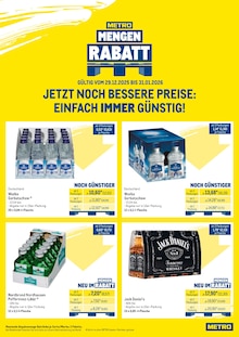 Jack Daniels im METRO Prospekt "Wochenengebote Händler + Monats Mix" mit 32 Seiten (Gummersbach)