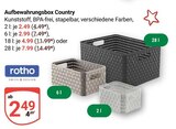 Aufbewahrungsbox Country Angebote von rotho bei GLOBUS Kerpen für 2,49 €