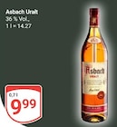 Uralt Angebote von Asbach bei GLOBUS Rodgau für 9,99 €