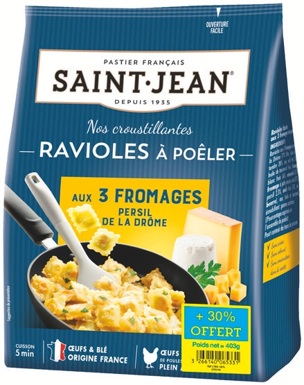 SAINT-JEAN Ravioles à Poêler