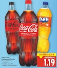Coca-Cola, Fanta oder Sprite von Coca-Cola für 1,19 € bei E center im Angebot Coca-Cola, Fanta oder Sprite von Coca-Cola im aktuellen E center Prospekt