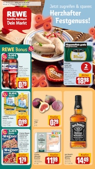 Jack Daniels im REWE Prospekt "Dein Markt" mit 28 Seiten (Viersen)
