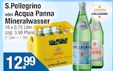 Mineralwasser von S.Pellegrino im aktuellen Getränke City Prospekt für 12,99 €