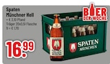 Münchner Hell von Spaten im aktuellen Trinkgut Prospekt für 16,99 €