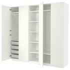 Kleiderschrank weiß/weiß 250x60x236 cm von PAX / FORSAND für 715,00 € bei IKEA im Angebot Kleiderschrank weiß/weiß 250x60x236 cm von PAX / FORSAND im aktuellen IKEA Prospekt