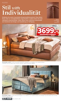 Boxspringbett im aktuellen Segmüller Prospekt (München) Boxspringbett im Segmüller Prospekt "Bestes Handwerk seit 1925" mit 30 Seiten (München)