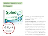Soledum Kapseln forte bei LINDA Partnerapotheke im Prospekt "" für 11,49 €