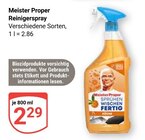 Reinigerspray im Angebot bei GLOBUS in Bad Kreuznach Reinigerspray Angebote von Meister Proper bei GLOBUS Bad Kreuznach für 2,29 €