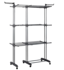 Étendoir extensible 3 étages en promo à 34,99 € chez Stokomani Étendoir extensible 3 étages dans le catalogue Stokomani