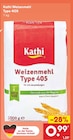 Weizenmehl Type 405 von Kathi für 0,99 € bei Netto Marken-Discount im Angebot Weizenmehl Type 405 von Kathi im aktuellen Netto Marken-Discount Prospekt