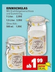 Aktuelles Einmachglas 1 Liter Angebot bei Marktkauf in Heilbronn ab 1,99 €