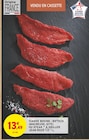 Promo Viande bovine : bifteck (macreuse, gîte) ou steak à griller à 13,49 € dans le catalogue Intermarché Express à Tours