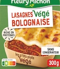 Lasagnes façon bolognaise - FLEURY MICHON en promo chez Intermarché Hyper Lasagnes façon bolognaise - FLEURY MICHON dans le catalogue Intermarché Hyper