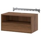 Braun im IKEA Prospekt Mediafach mit Schiene, wandmontiert braun Nussbaumnachbildung von EKET im aktuellen IKEA Prospekt für 56,00 €