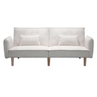 Canape velours andrew creme en promo chez B&M Persan à 189,95 €