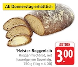 Aktuelles Meister-Roggenlaib Angebot bei EDEKA in Freiburg (Breisgau) ab 3,00 €