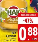 Apfelmus Angebote von HAK bei EDEKA Erkelenz für 0,88 €