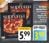 suprema Pizza Salame Romana im Angebot bei EDEKA in Schwabach suprema Pizza Salame Romana Angebote von Dr. Oetker bei EDEKA Schwabach für 3,99 €