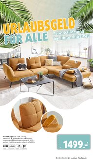 Couch im Polstermöbel Fischer Prospekt "URLAUBSGELD FÜR ALLE" mit 32 Seiten (Regensburg)
