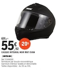 Casque intégral noir mat evan - KSK en promo chez E.Leclerc La Rochelle à 55,92 €