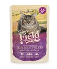 Promo Pâtée pour chat en sachet à la dinde et aux carottes Sam's Field - 85 g à 1,58 € dans le catalogue Botanic à Villeneuve-lès-Avignon