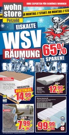 Aktueller wohnstore Petzold Prospekt mit Bodenbelag, "EISKALTE WSV RÄUMUNG.", Seite 1