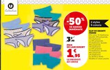 Slip ou shorty femme - U Collection en promo chez U Express Drancy à 1,95 €