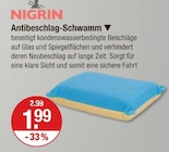 Antibeschlag-Schwamm im Angebot bei V-Markt in München Antibeschlag-Schwamm Angebote von Nigrin bei V-Markt München für 1,99 €