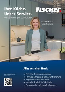 Möbel Fischer Prospekt Ihre Küche. Unser Service. mit 1 Seite
