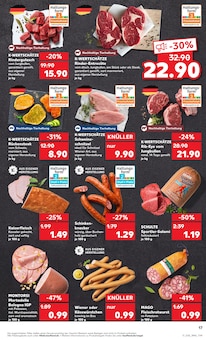 Fleisch im Kaufland Prospekt "Aktuelle Angebote" mit 53 Seiten (Dresden)